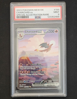 2023 Pokemon S&V 151 Charizard EX 199/165 Special Illustration Rare PSA 9 - Image 1