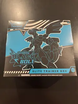 Pokemon Scarlet & Violet Black Bolt Elite Trainer Box (ETB), New, Factory Sealed - Image 1