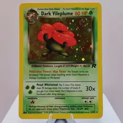 Pokemon TCG - Dark Vileplume 13/82 Team Rocket Holo Rare WOTC 1999 - EXC/NM - Image 2