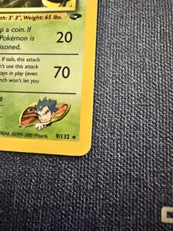 Pokemon TCG Koga's Beedrill Gym Challenge 9 Unlimited Holo Rare - Image 3