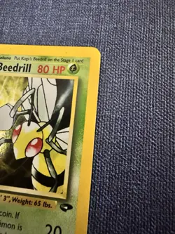 Pokemon TCG Koga's Beedrill Gym Challenge 9 Unlimited Holo Rare - Image 4