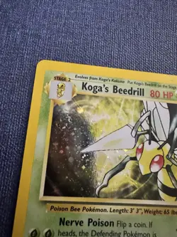 Pokemon TCG Koga's Beedrill Gym Challenge 9 Unlimited Holo Rare - Image 5