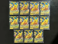 Pokemon Sword & Shield Black Star Promo SWSH061 Pikachu V Lot Of 11 - Image 1