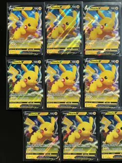 Pokemon Sword & Shield Black Star Promo SWSH061 Pikachu V Lot Of 11 - Image 3