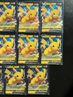 Pokemon Sword & Shield Black Star Promo SWSH061 Pikachu V Lot Of 11 - Image 4