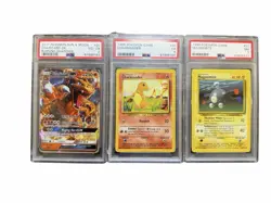 2017 Pokemon Sun & Moon Charizard GX PSA 4 + Charmander/Magnemite Bonus! - Image 1