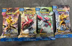 Pokemon #4 TCG XY Breakpoint Sleeved Booster Packs New Factory Sealed Lot Of 4 - Image 1