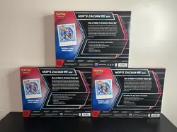*NEW* Pokemon TCG: Lot Of 3 Hop's Zacian ex Box New Sealed x3 IN HAND - Image 3