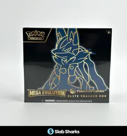 POKEMON CENTER TCG MEGA EVOLUTION SEALED ELITE TRAINER BOX ETB LUCARIO - Image 1