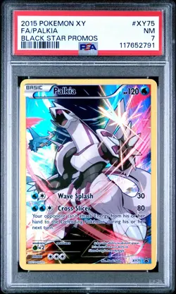 2015 POKEMON XY BLACK STAR PROMO PALKIA #XY75 HOLO PSA 7 NM #117652791 - Image 1