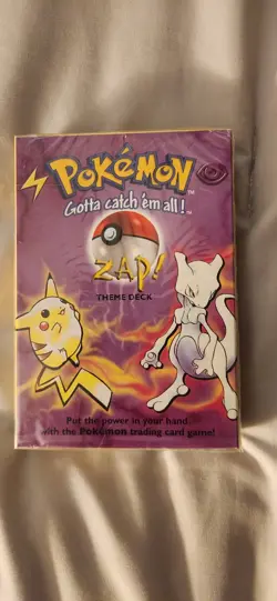 WOTC 1999 Pokemon Zap! Theme Deck Factory Sealed Vintage - Image 1
