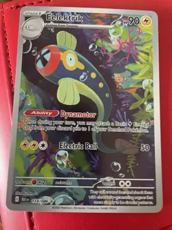 Pokemon TCG Eelektrik IR 114/086 SV Black Bolt English Mint Condition - Image 1