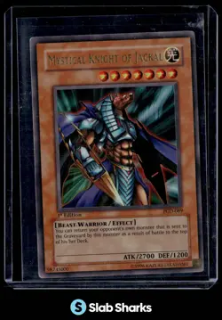 2003 YU-GI-OH! PHARAONIC GUARDIAN 1ST EDITION #PGD-069 MYSTICAL KNIGHT OF JACKAL - Image 1