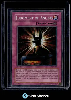 2003 YU-GI-OH! DARK CRISIS 1ST EDITION #DCR-105 JUDGMENT OF ANUBIS NEAR MINT - Image 1