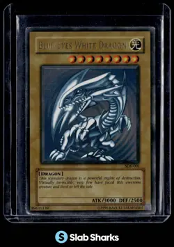 2002 YU-GI-OH! STARTER DECK: KAIBA #SDK-001 BLUE-EYES WHITE DRAGON WAVY PRINT - Image 1