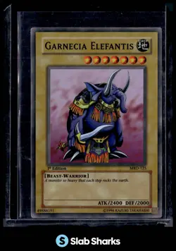 2002 YU-GI-OH! METAL RAIDERS 1ST EDITION #MRD-125 GARNECIA ELEFANTIS - Image 1
