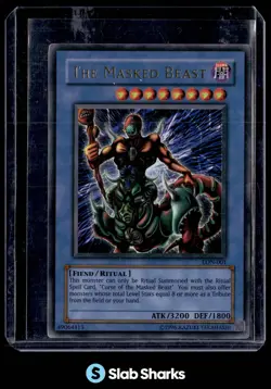 2003 YU-GI-OH! LABYRINTH OF NIGHTMARE #LON-001 THE MASKED BEAST - Image 1