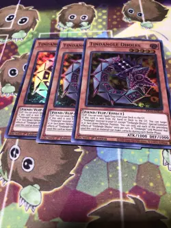 3x Tindangle Dholes 1st Edition Super Rare KICO-EN016 Yu-Gi-Oh! - Image 1