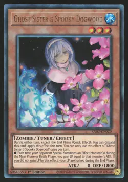 Ghost Sister & Spooky Dogwood ALT ART - RA03-EN020 - Ultimate Rare - Yugioh - Image 1