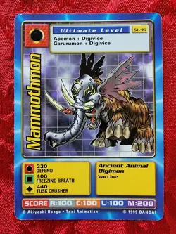 Bandai Digimon Trading Card Starter Deck 1 Mammothmon St-46 - Image 1