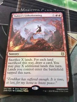 Zendikar Rising - Holo Nahiri’s Lithoforming Rare - Pack Fresh - 1 Card - Image 1
