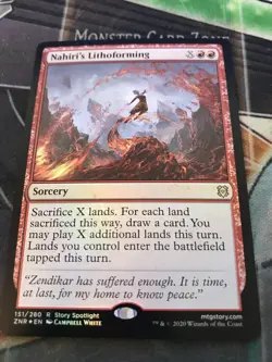Zendikar Rising - Holo Nahiri’s Lithoforming Rare - Pack Fresh - 1 Card - Image 2