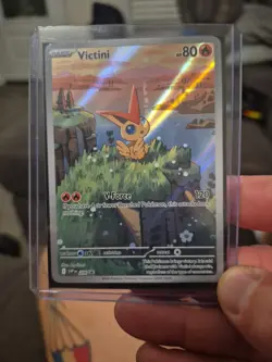 Pokemon TCG Victini Full Art Holo 208 Promo Card Near Mint Condition - Image 1