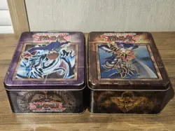 Vintage (Yu Gi Oh Trading Card Game Tins Only Lot Of 3 Blue-Eyes, Yugi, Kaiba - Image 4