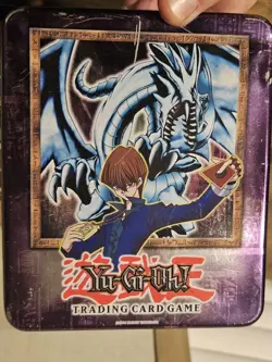 Vintage (Yu Gi Oh Trading Card Game Tins Only Lot Of 3 Blue-Eyes, Yugi, Kaiba - Image 5