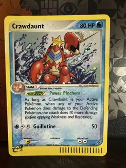 Crawdaunt 3/97 EX Dragon - Holo Pokemon Card - NM/Mint - Image 1