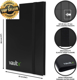 Binder - 9 Pocket Trading Card Album Folder - 360 Side Loading Pocket Binder for - Image 2