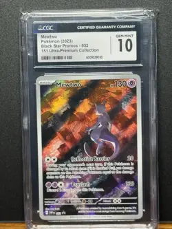Mewtwo 052 Sv: Scarlet & Violet Promo Cards Holo CGC GEM MINT 10 - Image 1