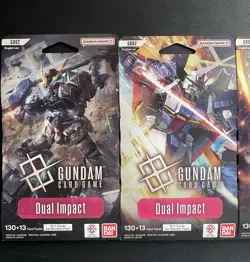 GUNDAM CARD GAME Dual Impact Sleeved Booster Packs x 4 Sealed - GD02 English NEW - Image 2