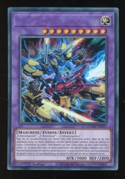 Yu-Gi-Oh! XYZ-Hyper Dragon Cannon MZTM-DE021 Misprint No Name Error Card #2 - Image 1