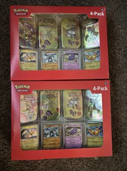Pokemon 151 4 Mini Tins + 4 Promo Cards Sam’s Club - 2x Lot! Brand New! - Image 2