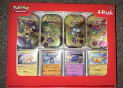 Pokemon 151 4 Mini Tins + 4 Promo Cards Sam’s Club - 2x Lot! Brand New! - Image 4