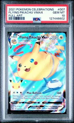 Pokemon TCG Flying Pikachu VMAX 007/025 Celebrations Ultra Rare Card - PSA 10 - Image 3