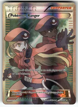 Pokemon Ranger (Full Art) 113/114 XY - Steam Siege NM Pokemon Card TCG - Image 1