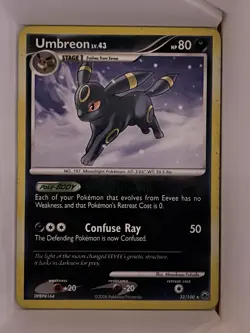 Pokemon TCG Umbreon Card 32/100 Majestic Dawn Regular Rare NM 2008 Vintage - Image 3