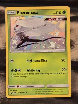 Pheromosa SV5/SV94 Shiny Ultra Beast Hidden Fates Pokemon Card Holo NM/LP - Image 1