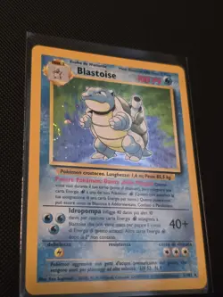 Pokemon TCG Blastoise Base Set Holo Rare Card 2/102 Italian NM/M with swirl - Image 2