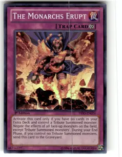 Yu-Gi-Oh Card - PRIO-EN076 - THE MONARCHS ERUPT (super rare holo) - NM/M - Image 1