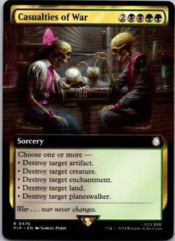 Magic the Gathering Casualties of War Extended Art Fallout Commander MTG - Image 1