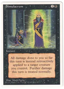 Magic: The Gathering (MTG 4th Edition) 1995 - Simulacrum - Image 1