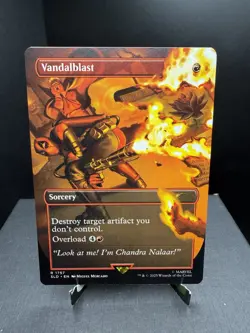 MTG Secret Lair Deadpool Vandalblast Non Foil Borderless NM - Image 1