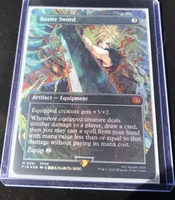 MTG Final Fantasy English Buster Sword Borderless 0351 Foil Nm Mint - Image 1