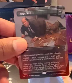 MTG The Office Tragic Slip Kevin Borderless Dwight’s Destiny Secret Lair Foil - Image 1