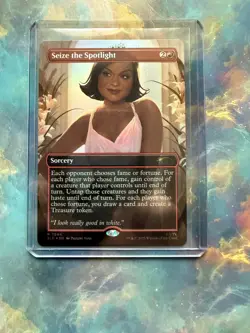 MTG Seize The Spotlight 7044 Foil Dwight's Destiny Secret Lair The Office Kelly - Image 1