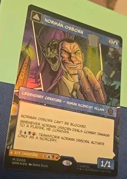 x1x Spider Man Norman Osborn/Green Goblin Foil MTG - Image 2