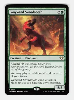 MTG: Wayward Swordtooth | Commander Masters 331 NM - Image 1